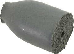 Cratex - 1/2" Max Diam x 7/8" Long, Cone, Rubberized Point - Coarse Grade, Silicon Carbide, 1/8" Arbor Hole, Unmounted - Exact Tool & Supply