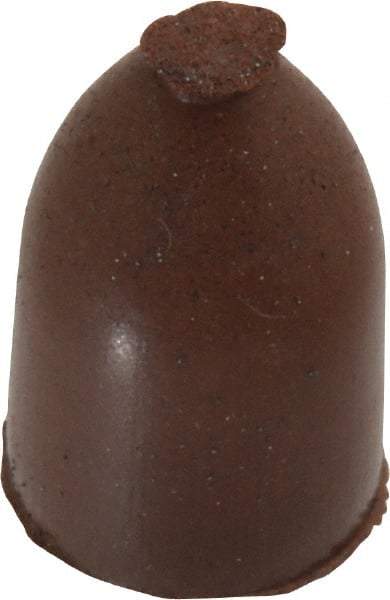 Cratex - 1/2" Max Diam x 7/8" Long, Cone, Rubberized Point - Fine Grade, Silicon Carbide, 1/8" Arbor Hole, Unmounted - Exact Tool & Supply
