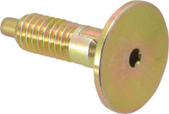 Vlier - 5/16-18, 0.53" Thread Length, 0.154" Max Plunger Diam, 1 Lb Init to 6 Lb Final End Force, Locking Knob Handle Plunger - Countersunk Knob, 1.07" Body Length, 3/16" Plunger Projection - Exact Tool & Supply