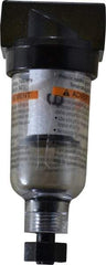 Parker - 1/4" Port, 20 CFM Coalescing Filter - Polycarbonate Bowl, Manual Drain, 150 Max psi - Exact Tool & Supply