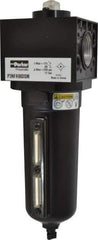 Parker - 1" Port Coalescing Filter - Aluminum Bowl, Manual Drain, 250 Max psi, 3.62" Long x 11.9" High - Exact Tool & Supply