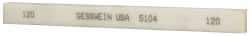 Made in USA - 120 Grit Aluminum Oxide Rectangular Polishing Stone - Fine Grade, 1/2" Wide x 6" Long x 1/4" Thick, Oil Filled - Exact Tool & Supply