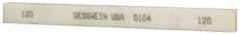 Made in USA - 120 Grit Aluminum Oxide Rectangular Polishing Stone - Fine Grade, 1/2" Wide x 6" Long x 1/4" Thick, Oil Filled - Exact Tool & Supply