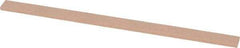 Made in USA - 220 Grit Aluminum Oxide Rectangular Polishing Stone - Very Fine Grade, 1/4" Wide x 4" Long x 1/16" Thick - Exact Tool & Supply