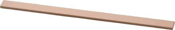 Made in USA - 600 Grit Aluminum Oxide Rectangular Polishing Stone - Super Fine Grade, 1/4" Wide x 4" Long x 1/16" Thick - Exact Tool & Supply