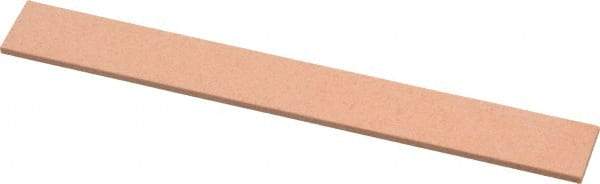 Made in USA - 320 Grit Aluminum Oxide Rectangular Polishing Stone - Extra Fine Grade, 1/2" Wide x 4" Long x 1/16" Thick - Exact Tool & Supply