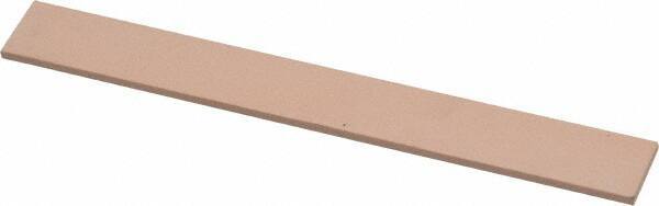 Made in USA - 600 Grit Aluminum Oxide Rectangular Polishing Stone - Super Fine Grade, 1/2" Wide x 4" Long x 1/16" Thick - Exact Tool & Supply