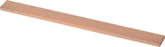 Made in USA - 180 Grit Aluminum Oxide Rectangular Polishing Stone - Very Fine Grade, 1/2" Wide x 6" Long x 1/8" Thick - Exact Tool & Supply