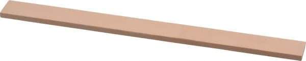 Made in USA - 600 Grit Aluminum Oxide Rectangular Polishing Stone - Super Fine Grade, 1/2" Wide x 6" Long x 1/8" Thick - Exact Tool & Supply