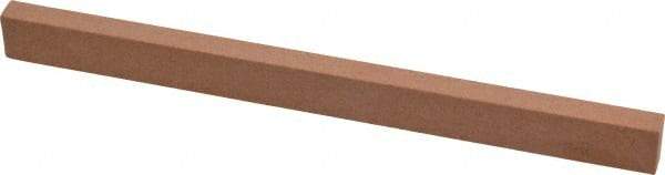 Made in USA - 180 Grit Aluminum Oxide Rectangular Polishing Stone - Very Fine Grade, 1/2" Wide x 6" Long x 1/4" Thick - Exact Tool & Supply