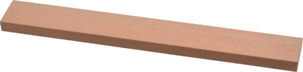Made in USA - 220 Grit Aluminum Oxide Rectangular Polishing Stone - Very Fine Grade, 3/4" Wide x 6" Long x 1/4" Thick - Exact Tool & Supply