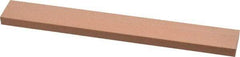 Made in USA - 220 Grit Aluminum Oxide Rectangular Polishing Stone - Very Fine Grade, 3/4" Wide x 6" Long x 1/4" Thick - Exact Tool & Supply