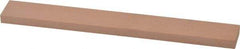 Made in USA - 320 Grit Aluminum Oxide Rectangular Polishing Stone - Extra Fine Grade, 3/4" Wide x 6" Long x 1/4" Thick - Exact Tool & Supply