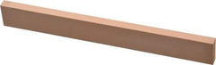 Made in USA - 400 Grit Aluminum Oxide Rectangular Polishing Stone - Super Fine Grade, 3/4" Wide x 6" Long x 1/4" Thick - Exact Tool & Supply
