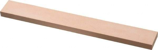 Made in USA - 600 Grit Aluminum Oxide Rectangular Polishing Stone - Super Fine Grade, 3/4" Wide x 6" Long x 1/4" Thick - Exact Tool & Supply