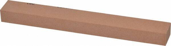 Made in USA - 180 Grit Aluminum Oxide Rectangular Polishing Stone - Very Fine Grade, 3/4" Wide x 6" Long x 1/2" Thick - Exact Tool & Supply