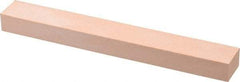 Made in USA - 400 Grit Aluminum Oxide Rectangular Polishing Stone - Super Fine Grade, 3/4" Wide x 6" Long x 1/2" Thick - Exact Tool & Supply
