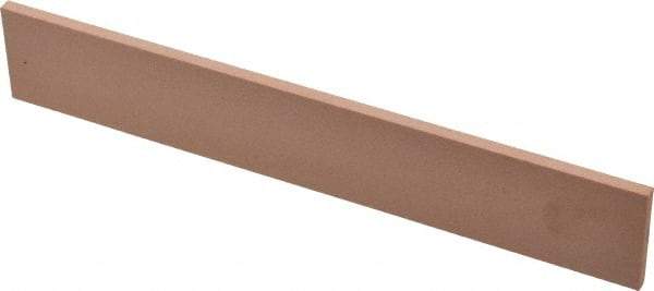 Made in USA - 220 Grit Aluminum Oxide Rectangular Polishing Stone - Very Fine Grade, 1" Wide x 6" Long x 1/8" Thick - Exact Tool & Supply