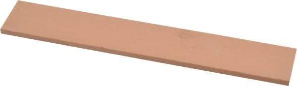 Made in USA - 400 Grit Aluminum Oxide Rectangular Polishing Stone - Super Fine Grade, 1" Wide x 6" Long x 1/8" Thick - Exact Tool & Supply