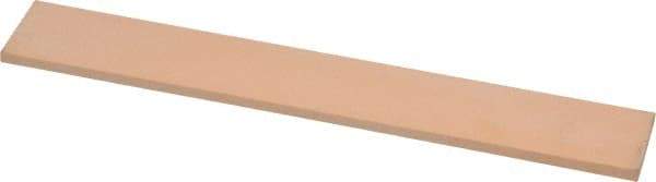 Made in USA - 600 Grit Aluminum Oxide Rectangular Polishing Stone - Super Fine Grade, 1" Wide x 6" Long x 1/8" Thick - Exact Tool & Supply