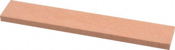 Made in USA - 120 Grit Aluminum Oxide Rectangular Polishing Stone - Fine Grade, 1" Wide x 6" Long x 1/4" Thick - Exact Tool & Supply
