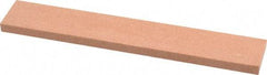Made in USA - 120 Grit Aluminum Oxide Rectangular Polishing Stone - Fine Grade, 1" Wide x 6" Long x 1/4" Thick - Exact Tool & Supply