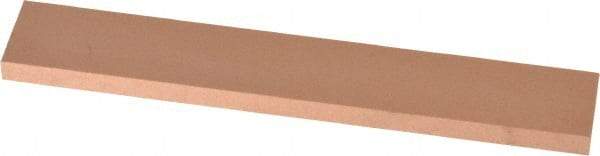 Made in USA - 220 Grit Aluminum Oxide Rectangular Polishing Stone - Very Fine Grade, 1" Wide x 6" Long x 1/4" Thick - Exact Tool & Supply