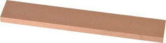 Made in USA - 220 Grit Aluminum Oxide Rectangular Polishing Stone - Very Fine Grade, 1" Wide x 6" Long x 1/4" Thick - Exact Tool & Supply
