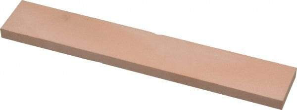 Made in USA - 400 Grit Aluminum Oxide Rectangular Polishing Stone - Super Fine Grade, 1" Wide x 6" Long x 1/4" Thick - Exact Tool & Supply