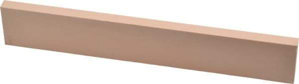 Made in USA - 600 Grit Aluminum Oxide Rectangular Polishing Stone - Super Fine Grade, 1" Wide x 6" Long x 1/4" Thick - Exact Tool & Supply