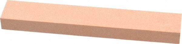 Made in USA - 180 Grit Aluminum Oxide Rectangular Polishing Stone - Very Fine Grade, 1" Wide x 6" Long x 1/2" Thick - Exact Tool & Supply