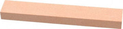 Made in USA - 180 Grit Aluminum Oxide Rectangular Polishing Stone - Very Fine Grade, 1" Wide x 6" Long x 1/2" Thick - Exact Tool & Supply