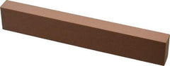 Made in USA - 220 Grit Aluminum Oxide Rectangular Polishing Stone - Very Fine Grade, 1" Wide x 6" Long x 1/2" Thick - Exact Tool & Supply