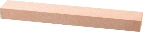 Made in USA - 320 Grit Aluminum Oxide Rectangular Polishing Stone - Extra Fine Grade, 1" Wide x 6" Long x 1/2" Thick - Exact Tool & Supply
