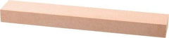 Made in USA - 320 Grit Aluminum Oxide Rectangular Polishing Stone - Extra Fine Grade, 1" Wide x 6" Long x 1/2" Thick - Exact Tool & Supply