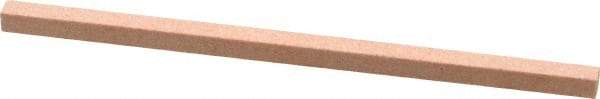 Made in USA - 180 Grit Aluminum Oxide Square Polishing Stone - Very Fine Grade, 5/32" Wide x 4" Long x 5/32" Thick - Exact Tool & Supply