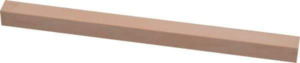 Made in USA - 600 Grit Aluminum Oxide Square Polishing Stone - Super Fine Grade, 3/8" Wide x 6" Long x 3/8" Thick - Exact Tool & Supply