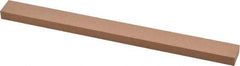 Made in USA - 320 Grit Aluminum Oxide Rectangular Polishing Stone - Extra Fine Grade, 1/2" Wide x 6" Long x 1/4" Thick - Exact Tool & Supply