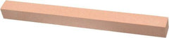 Made in USA - 220 Grit Aluminum Oxide Square Polishing Stone - Very Fine Grade, 1/2" Wide x 6" Long x 1/2" Thick - Exact Tool & Supply