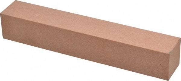Made in USA - 180 Grit Aluminum Oxide Square Polishing Stone - Very Fine Grade, 1" Wide x 6" Long x 1" Thick - Exact Tool & Supply