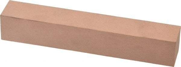 Made in USA - 320 Grit Aluminum Oxide Square Polishing Stone - Extra Fine Grade, 1" Wide x 6" Long x 1" Thick - Exact Tool & Supply