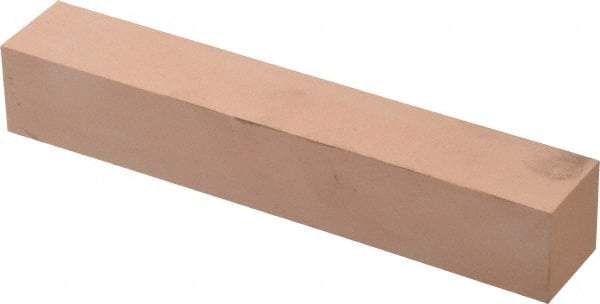 Made in USA - 400 Grit Aluminum Oxide Square Polishing Stone - Super Fine Grade, 1" Wide x 6" Long x 1" Thick - Exact Tool & Supply