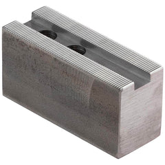 Dillon Manufacturing - Soft Lathe Chuck Jaws; Jaw Type: Square ; Material: Steel ; Jaw Interface Type: 1.5mm x 60 Serrated ; Maximum Compatible Chuck Diameter (Inch): 12 ; Minimum Compatible Chuck Diameter (Inch): 0 ; Overall Height (Inch): 2-1/2 - Exact Tool & Supply