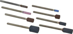 Grier Abrasives - 8 Piece Aluminum Oxide Vitrified Mounted Stone Abrasive Point Set - Includes Shapes W144, W145, W146, W153, W160, W162, W163 & W176 - Exact Tool & Supply