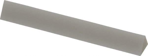 Made in USA - 3" Long x 1/2" Wide x 1/2" Thick, Novaculite Sharpening Stone - Triangle, Ultra Fine Grade - Exact Tool & Supply
