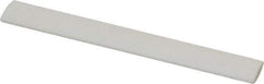 Made in USA - 3" Long x 1/2" Wide x 3/16" Thick, Novaculite Sharpening Stone - Oval, Ultra Fine Grade - Exact Tool & Supply