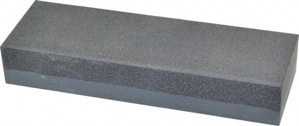 Made in USA - 6" Long x 2" Wide x 1" Thick, Silicon Carbide Sharpening Stone - Rectangle, Coarse, Fine Grade - Exact Tool & Supply