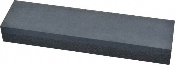 Made in USA - 8" Long x 2" Wide x 1" Thick, Silicon Carbide Sharpening Stone - Rectangle, Coarse, Fine Grade - Exact Tool & Supply