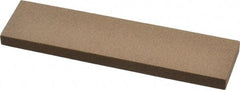 Made in USA - 4" Long x 1" Wide x 1/4" Thick, Aluminum Oxide Sharpening Stone - Rectangle, Medium Grade - Exact Tool & Supply
