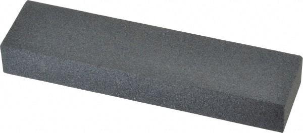 Made in USA - 4" Long x 1" Wide x 1/2" Thick, Silicon Carbide Sharpening Stone - Rectangle, Medium Grade - Exact Tool & Supply